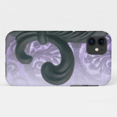 Coques Case-Mate iPhone iron fleur de lis "lilas" (Dos (Horizontal))