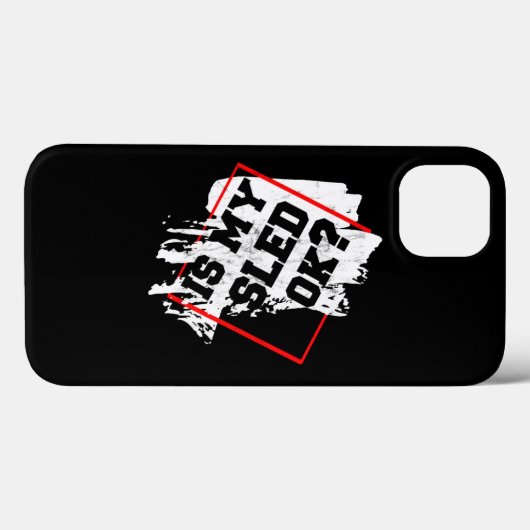 Coques Case-Mate iPhone Is My Sled Ok Crashed Snowmobile Winter Trails (Verso (horizontal))