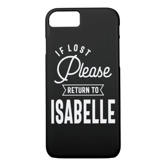 Coques Case-Mate iPhone Isabelle Nom personnel Anniversaire Cadeau (Dos)