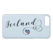 Coques Case-Mate iPhone Islandais Cellule cardiaque, Islande (Dos (Horizontal))