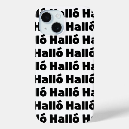 Coques Case-Mate iPhone Islandais Halló { Hello ) Íslenska (Verso)