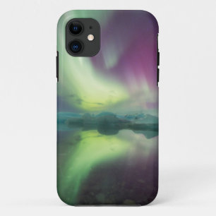 Coques Pour iPhone Islande, Jokulsarlon. Reflets des lumières de l'au