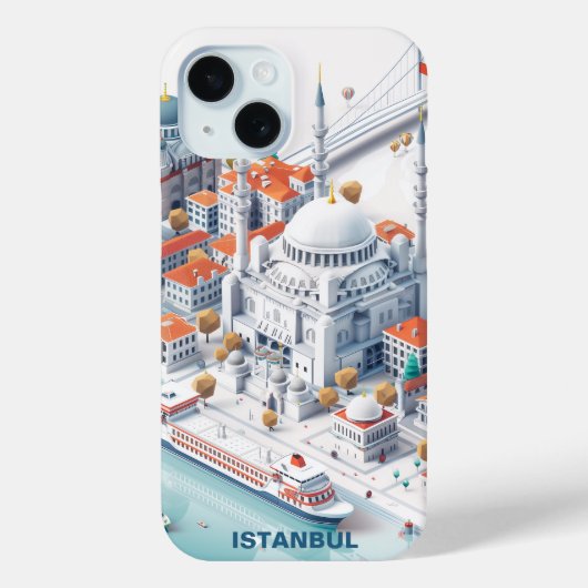 Coques Case-Mate iPhone Isométrique Istanbul Travel (Verso)
