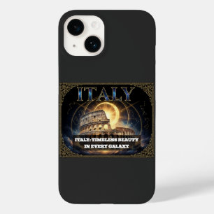 Coque Pour iPhone 14 Italie cosmique Colisée romain Art céleste