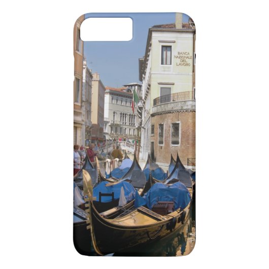 Coques Case-Mate iPhone Italie, Venise, gondoles amarrées le long d'un can (Dos)