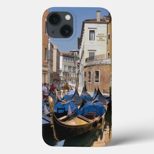 Coques Case-Mate iPhone Italie, Venise, gondoles amarrées le long d'un can (Verso)