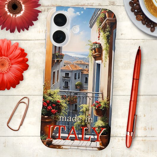 Coques Case-Mate iPhone Italie Vue depuis un balcon italien