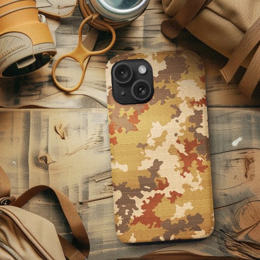 Coques Case-Mate iPhone Italien Camo Desert Brown unique Motif de fret