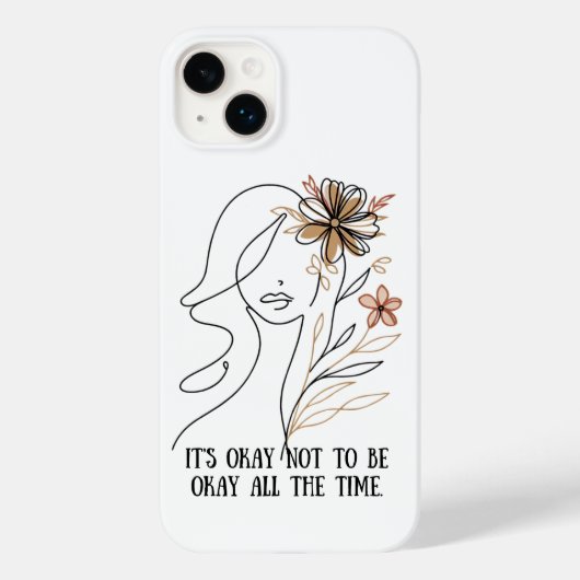 Coques Case-Mate iPhone It's okay not to be okay – Self-acceptance quote w (Verso)