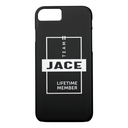 Coques Case-Mate iPhone Jace Nom personnalisé Anniversaire Cadeau (Dos)