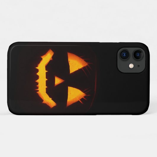 Coques Case-Mate iPhone Jack-o'-lantern éclairé (Dos (Horizontal))