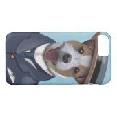 Coques Case-Mate iPhone Jack Russell dans un bateau (Dos (Horizontal))