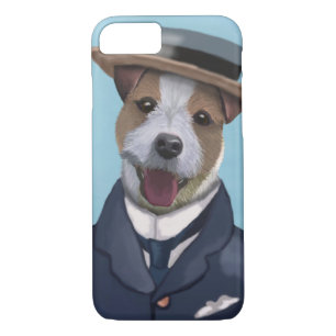 Coque iPhone 8/7 Jack Russell dans un bateau