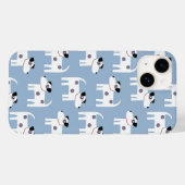Coques Case-Mate iPhone Jack Russell Terrier Chien bleu (Verso (horizontal))