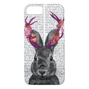 Coques Pour iPhone Jackalope avec Antlers roses
