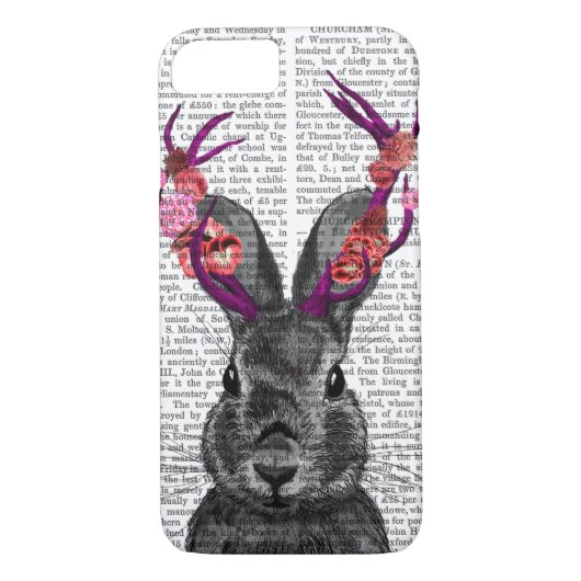 Coques Case-Mate iPhone Jackalope avec Antlers roses (Dos)