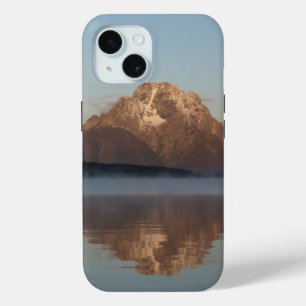 Coque Pour iPhone 15 Jackson Lake Dam réflexion dans Grand Teton Park