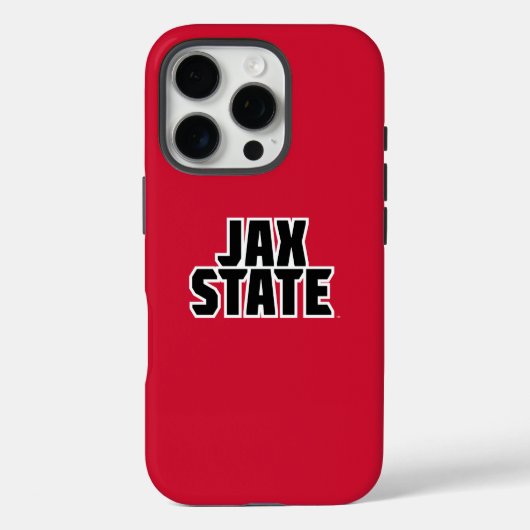 Coques Case-Mate iPhone Jacksonville State University JAX STATE Bold Text (Verso)