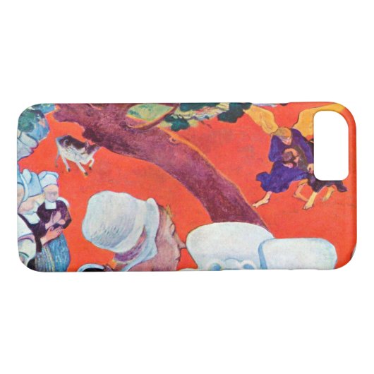 Coques Case-Mate iPhone Jacob Lutte avec l'Ange, Gauguin (Dos (Horizontal))