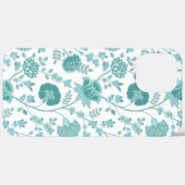 Coques Case-Mate iPhone Jacobean Floral Big Motif Tee sur blanc (Retour (horizontal))