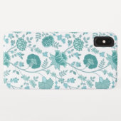 Coques Case-Mate iPhone Jacobean Floral Big Motif Tee sur blanc (Dos (Horizontal))