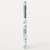 Coques Case-Mate iPhone Jacobean Floral Big Motif Tee sur blanc (Dos/Gauche)