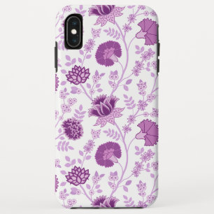 Case-Mate iPhone Case Jacobean Floral Grand Motif rose sur blanc