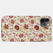 Coques Case-Mate iPhone Jacobean Floral Pattern Rouge Rose Gold Crème (Dos (Horizontal))