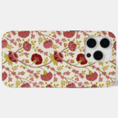 Coques Case-Mate iPhone Jacobean Floral Pattern Rouge Rose Gold Crème (Verso (horizontal))