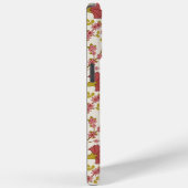 Coques Case-Mate iPhone Jacobean Floral Pattern Rouge Rose Gold Crème (Verso / Droite)