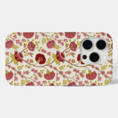 Coques Case-Mate iPhone Jacobean Floral Pattern Rouge Rose Gold Crème (Verso (horizontal))