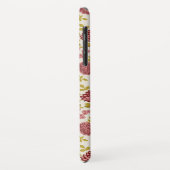 Coques Case-Mate iPhone Jacobean Floral Pattern Rouge Rose Gold Crème (Dos/Gauche)