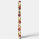 Coques Case-Mate iPhone Jacobean Floral Pattern Rouge Rose Gold Crème (Verso / Gauche)