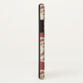 Coques Case-Mate iPhone Jacobean Floral Pattern Rouge Rose Gold Crème (Dos/Droite)