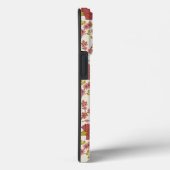 Coques Case-Mate iPhone Jacobean Floral Pattern Rouge Rose Gold Crème (Verso / Droite)