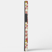 Coques Case-Mate iPhone Jacobean Floral Pattern Rouge Rose Gold Crème (Verso / Droite)