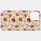 Coques Case-Mate iPhone Jacobean Floral Pattern Rouge Rose Gold Crème (Verso (horizontal))
