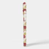 Coques Case-Mate iPhone Jacobean Floral Pattern Rouge Rose Gold Crème (Verso / Gauche)