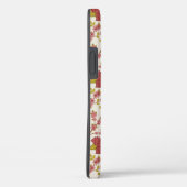 Coques Case-Mate iPhone Jacobean Floral Pattern Rouge Rose Gold Crème (Verso / Droite)