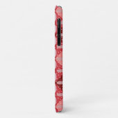 Coques Case-Mate iPhone Jacquard avec ovales en rouge à rose Ombre (Dos/Gauche)