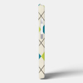 Coques Case-Mate iPhone Jacquard bleu et vert (Verso / Gauche)