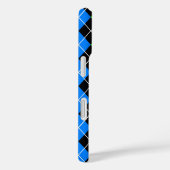 Coques Case-Mate iPhone Jacquard bleu vert noir Diamant Design (Verso / Droite)