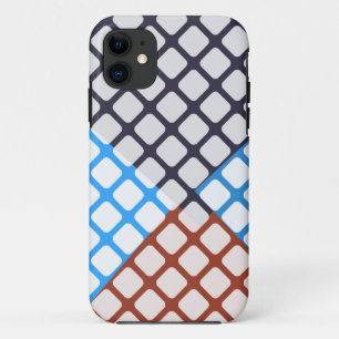 Coques Pour iPhone Jacquard Diamant bleu et Brown