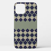 Coques Case-Mate iPhone Jacquard fair isle continu motif design abstrait, (Verso)