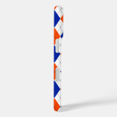 Coques Case-Mate iPhone Jacquard orange et bleu diamant (Verso / Droite)