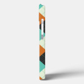 Coques Case-Mate iPhone Jacquard rouge, bleu et crème (Verso / Gauche)