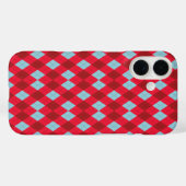 Coques Case-Mate iPhone Jacquard rouge et bleu (Verso (horizontal))