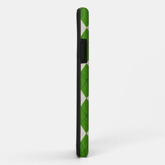 Coques Case-Mate iPhone Jacquard vert irlandais (Dos/Droite)