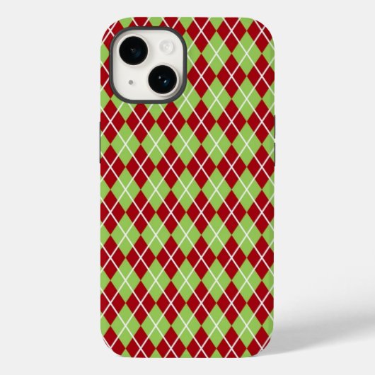 Coques Case-Mate iPhone Jacquards de Noël Téléphone (Verso)