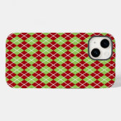 Coques Case-Mate iPhone Jacquards de Noël Téléphone (Verso (horizontal))